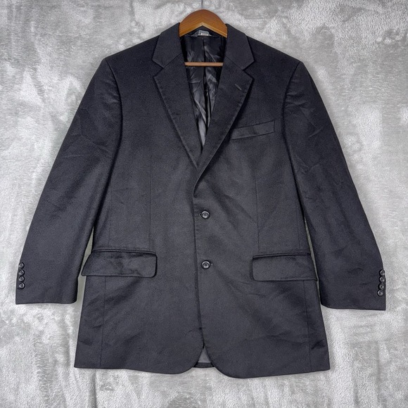 Jos. A. Bank Other - Jos A Bank 100% Cashmere Blazer Sport Coat Jacket Men 41R Black 2 Button Classic